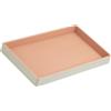 DUDU Vassoio Portaoggetti in Legno Rivestito in Vera Pelle, Vassoio Decorativo per la Casa, 27 x 15 cm, Accessorio di Home Design Multicolore1