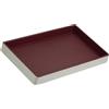 DUDU Vassoio Portaoggetti in Legno Rivestito in Vera Pelle, Vassoio Decorativo per la Casa, 27 x 15 cm, Accessorio di Home Design Multicolore