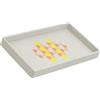 DUDU Vassoio Portaoggetti in Legno Rivestito in Vera Pelle, Vassoio Decorativo per la Casa, 27 x 15 cm, Accessorio di Home Design Pearl Mosaic