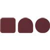 DUDU Set di 3 Sottobicchieri in Morbida Pelle Colorati, Bifacciale Double Face, di Forma Quadrati Rotondi, 9,5x9,5 cm, Design Elegante Burgundy
