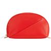 DUDU Mini Pochette per Borsa in Pelle, Astuccio Porta Trucchi da Viaggio, Piccola Trousse con Cerniera da Borsetta, Design Colorato Rosso fiamma