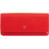 DUDU Custodia Porta Occhiali da Vista e Occhiali da Sole in Vera Pelle Morbida con Chiusura Magnetica, Astuccio Portaocchiali Colorato Rosso fiamma