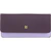 DUDU Custodia Porta Occhiali da Vista e Occhiali da Sole in Vera Pelle Morbida con Chiusura Magnetica, Astuccio Portaocchiali Colorato Deep purple