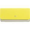 DUDU Custodia Porta Occhiali da Vista e Occhiali da Sole in Vera Pelle Morbida con Chiusura Magnetica, Astuccio Portaocchiali Colorato Citrus yellow