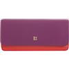 DUDU Custodia Porta Occhiali da Vista e Occhiali da Sole in Vera Pelle Morbida con Chiusura Magnetica, Astuccio Portaocchiali Colorato Fucsia
