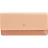 DUDU Custodia Porta Occhiali da Vista e Occhiali da Sole in Vera Pelle Morbida con Chiusura Magnetica, Astuccio Portaocchiali Colorato Rosa cipria