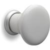 Mital Art. 030 Pomolo in ceramica Bianco con base Econichel per Mobili Diam.32