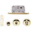 FORME Maniglia kit incasso per porte scorrevoli con nottolino rotondo, Finitura Nero opaco, Modello Tondo
