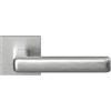 Forme Maniglie con rosetta quadrata per porte interne, Finitura Cromo satinato, Modello Newnormal