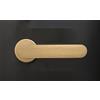 Forme Maniglie con rosetta rotonda per porte interne, Finitura Ottonato satinato opaco, Modello Round