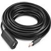 Ugreen Cavo di prolunga USB 2.0 da 15 metri Cavo amplificatore di segnale Ripetitore attivo Prolunga da spina USB-A a presa USB-A