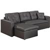 Menzzo Contemporain Toledo - Divano angolare convertibile, 230 x 143 x 68 cm contemporaneo grigio