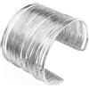 MAJALE Bracciale Regolabile per Donna in Placcatura di Argento e Oro 18K - Bracciale Largo Stile Schiava, Moda Urbana, Regalo Elegante in Oro e Argento, Talla única, Ottone