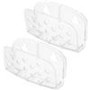 Generico Porta Spugne da Cucina Ventosa 2 Pezzi Organizer Trasparente per Lavello Scarico Liquidi e Materiale PS per Conservare Spugnette e Piccoli Oggetti