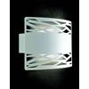 Illuminando CHIMERA LAMPADA DA PARETE IN METALLO BIANCO INTAGLIATO CON LAMPADINA ATTACCO E27 MODERNA