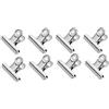 GUTE LINES Fermacarte, Clip Multiuso in Metallo, Pinze Multiuso, Clip del Raccoglitore, Ufficio di Cancelleria Pinze, per Ufficio, Scuola e Famiglia (Moderno, 8PCS x 75MM)