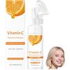 YUNFAX Vitamin C Deep Face Mousse,Whitening & Moisturizing Face Cleanser with Hyaluronic Acid & Aloe Vera,Gentle Foaming Cleanser for Deep Clean,Skin Radiance & Barrier Strength,150 ML (1 PCS)