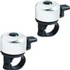PARENCE.- Set di 2 campanelli per biciclette classiche - Cicalino universale - 2 pezzi, colore casuale
