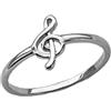 CELCIA JEWELRY Solid 925 Sterling Silver Small Music Note Ring, Clef Note Ring, Classic Ring, Unique Ring, Boho Ring, Mothers Day Ring, Metaphysical Ring, Organic Ring, Attraente Ring