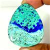 Handmade Gemma Sciolta Naturale di Azurite Taglio Goccia 75.40 Cts 38x48x5mm