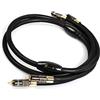 HiViLux highend Referenz HIFI NF - Cavo RCA, OCC/SCC, diametro di 14 mm per Par Stereo, 2 canali) 1,0 m par