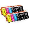 Clywenss Compatibili 202XL 202 XL Cartucce d'inchiostro Multipack per Epson Expression Premium XP-6100 XP-6105 XP-6000 XP-6005 XP-6001 XP6100 XP6105 XP6000 XP6005 XP6001, 12-Pezzi (BK, PBK, C, M, Y)