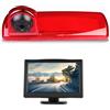Misayaee HD 720P Telecamera posteriore con kit monitor LCD da 5,0 pollici, 3a luce di freno, fotocamera di ricambio per Trafic X82 Mk3, Opel Vivaro B, FIAT Talento e Primastar (2014-202O)