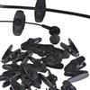 MINGZE Clip da 10 pezzi per cuffie per auricolari, 360 gradi per cavo di montaggio per auricolari, per la maggior parte delle cuffie Monster, Sony, e Plantronics (nero)