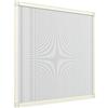 Zanzanet Zanzariera fissa con telaio in alluminio su misura pannello ultra sottile 11mm per finestra chiusura con calamite staffe in PVC personalizzabile colori e reti Made in Italy Avorio