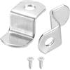 QUARKZMAN 40 Pz 3/8 Clip per Tela Spostata, Clip per Cornici per Immagini Specchio a Forma di Z Clip per Montaggio di Dipinti su Tela con 1 Foro di Montaggio con Viti, Argento