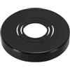 PATIKIL Flangia Divisa a Parete, 20/25/32mm Copri Tubi Termosifoni Copertura Piastra Rotonda in ABS Spessore Tagliabile per Tubo Acqua Rubinetto Decorazione,10mm Altezza, Nero