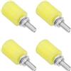 BE-TOOL Guida a rullo per cancello regolabile, 4 rulli guida per cancelli scorrevoli, in nylon liscio, per porte scorrevoli piatte, casa, ufficio (3,2 cm x 4 cm)