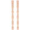 Generic 2 Pezzi Pilastri di Colonne Romane in Legno Massello per Decorazione Casa Superficie Liscia Design Versatile per Progetti Fai da Te e Artigianato