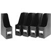 Whitmor Organizzatori da scrivania per riviste, Colore Nero, Set da 5