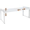 ZenMaarket Scaffale per Armadietto Espandibile 35-66 cm, Impilabile Cucina, Regolabile per Credenza