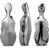 DouscsChart Custodia professionale per violoncello 4/4 in fibra di carbonio, ultra leggera, durevole, custodia da viaggio per violoncellisti, musica, studenti, impermeabile, antiurto, con cinghie per