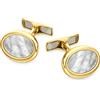 Gioielleria Lucchese Oro Gemelli Uomo Oro Bianco Giallo GL102487