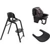 Bugaboo Seggiolone + Set Bambino Giraffe + Vassoio - Bugaboo Nero