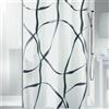 Spirella Tenda da Doccia Nastro di Poliestere 180x180cm Grigio Perla