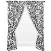 Ellis Curtain Victoria Park Toile - Coppia di Pannelli su Misura con fermatende, 172 x 213 cm, Colore: Nero