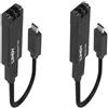 Lindy 43312 moltiplicatore di rete Ricevitore e trasmettitore di rete Nero