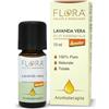 FLORA Lavanda vera Olio essenziale BIO-DEMETER 10 ml Aroma naturale per alimenti - Armonizzante, rinfrescante e purificante