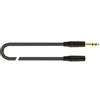 QUIK-LOK QUIKLOK JUST J63J63F3 PROLUNGA CUFFIE JACK TRS STEREO 6.3 /PRESA JACK TRS 6.3 DA 3 METRI