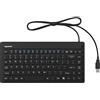 Keysonic KSK-3230IN (US) tastiera USB Inglese USA, QWERTY Nero membrana in silicone, Resistente all'acqua (IPX7)