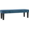 vidaXL Panca Blu Scuro 100x30x30 cm in Velluto