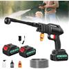 Ankishi Idropulitrice Senza Fili 100 Bar 270 L/h, Pistola Portatile con 2 x 3000 mAh per Balcone Garage Auto, Lavatrice Mobile 6 in 1 con Ugello Regolabile e Tubo 5 m