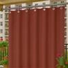 Byour3 -Tende Impermeabili per Esterno con Anelli in Metallo A Caduta Antimuffa - Tende Laterali Gazebo Oscuranti Tenda Parasole per Terrazzo Balcone Tela Solare Frangivista (Mattone, L.150x290H)
