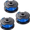 Gekufa,Bobina per decespugliatori Ryobi 18 V, 24 V e 40 V senza fili. Compatibile per decespugliatori cordless Ryobi One+ AC14RL3A 1.65 mm (0.065) sostituzione bobine decespugliatore pezzo (3 pezzi)