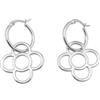 MAJALE - Orecchini a cerchio dorato con fiore di Barcellona - Acciaio inossidabile con placcatura in oro e argento - Ipoallergenici, leggeri e impermeabili - Gioielli da donna - 20 mm, Pequeño,