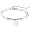 MAJALE Bracciale con fiore di Barcellona - Panot acciaio inox regolabile, souvenir di Barcellona, regalo originale per donna o ragazza